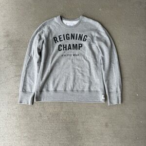 Reigning Champ Heather Gray Crewneck Sweatshirt